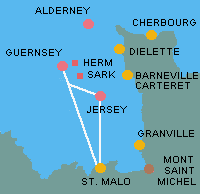 Fährstrecken Condorferries